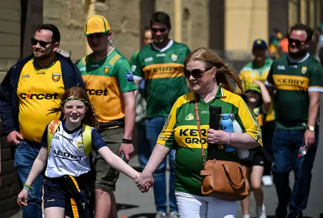 Kerry and Donegal fans