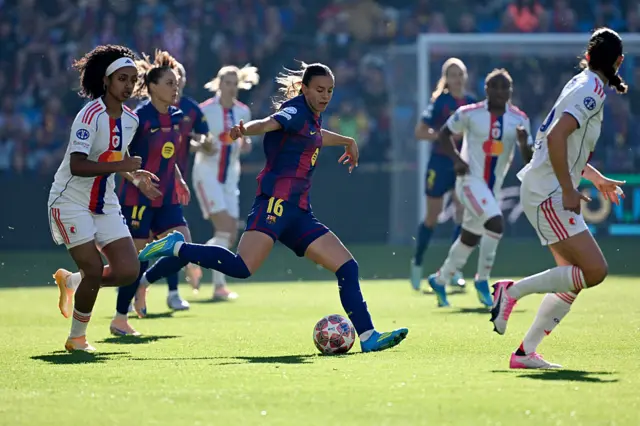 Serrajordi dribbles through the pitch