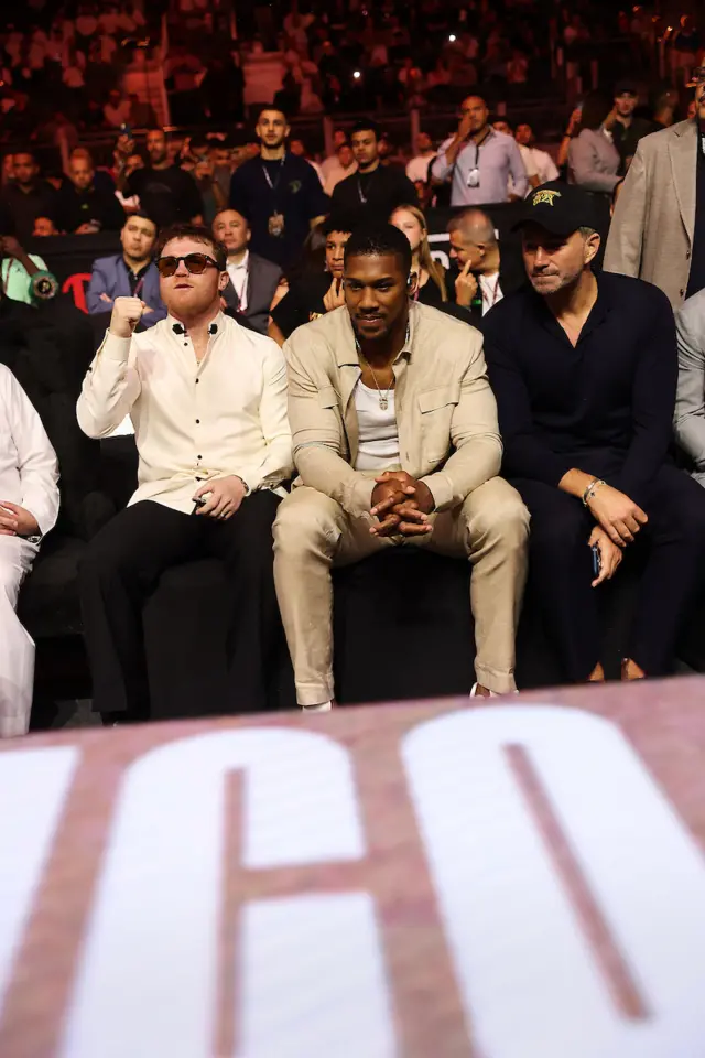 Saul 'Canelo' Alvarez, Anthony Joshua and Eddie Hearn