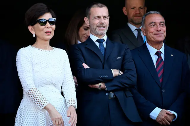 Michele Kang with ALeksandr Ceferin