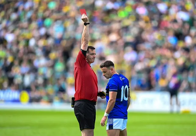 Malachy Burns red card