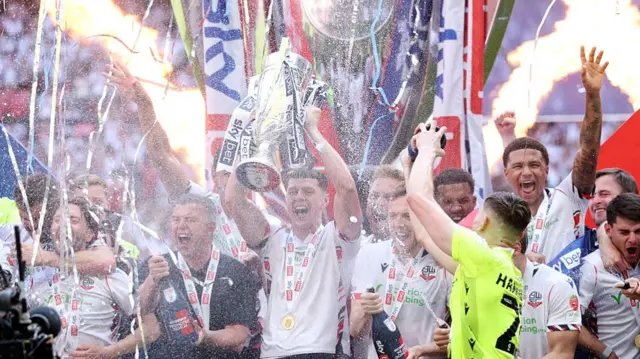 Bolton's players celebrating