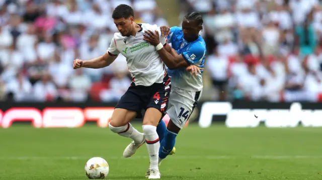 Bolton v Stockport match action