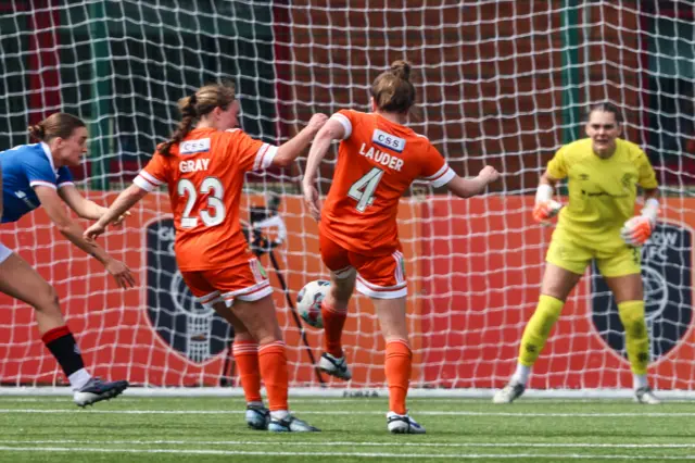 Hayley Lauder scores City's second of the afternoon