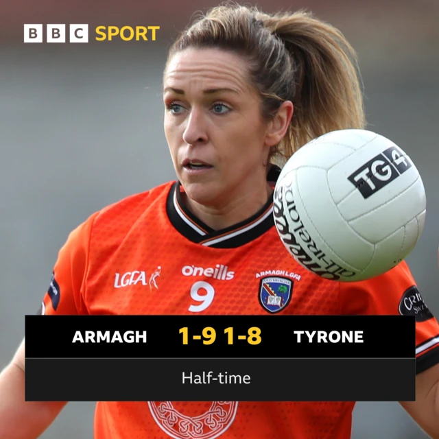 HT: Armagh 1-9 Tyrone 1-8