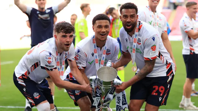 Bolton players celebrate