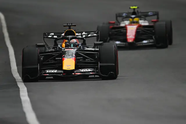 Hamilton chasing Verstappen