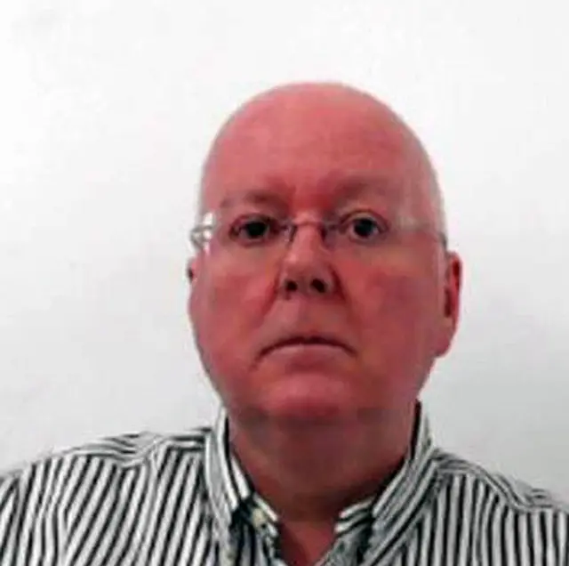 A mugshot of Peter Murrell