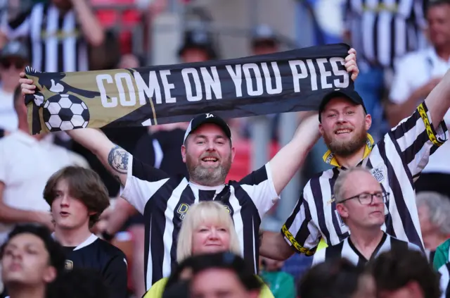 Notts County supporters at Wembley