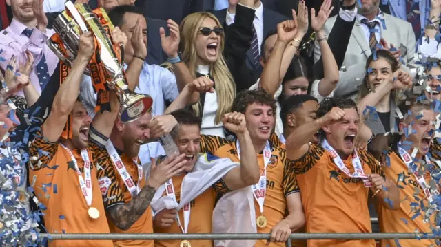 Hull City celebrate