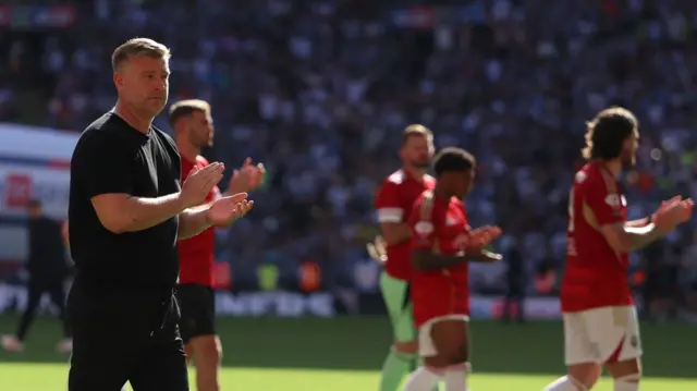 Salford City manager Karl Robinson after the Sky Bet League Two play-off final at Wembley Stadium, London.