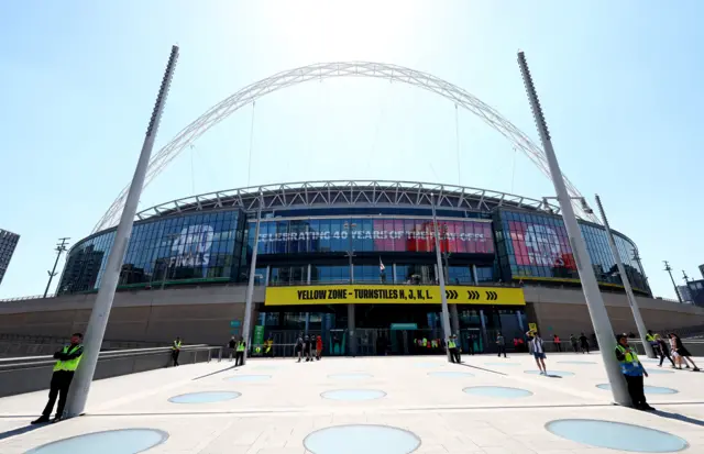 General view outside Wembley before Notts County v Salford in the League Two play-off final