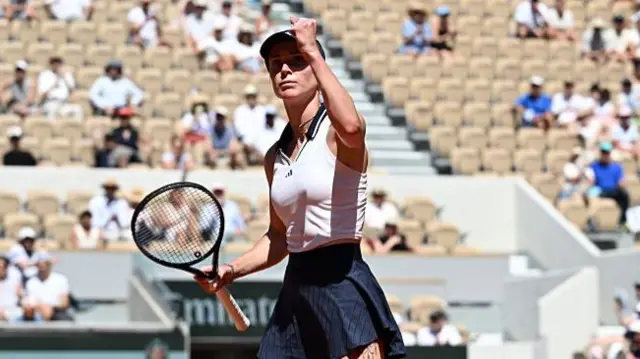 Svitolina in action
