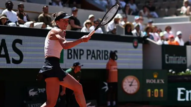 Svitolina in action