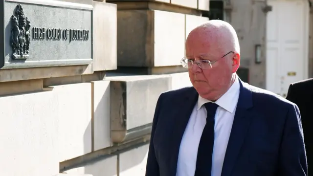 Peter Murrell arrives at court