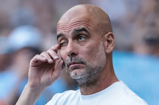 Pep Guardiola during his final game in charge of Manchester City