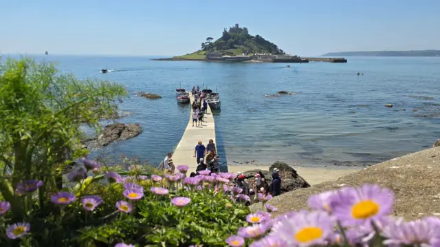 Marazion, Cornwall, earlier today