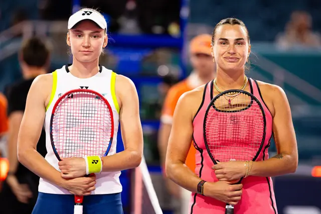 Elena Rybakina and Aryna Sabalenka