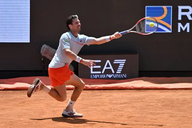 Cameron Norrie in action at the French Open
