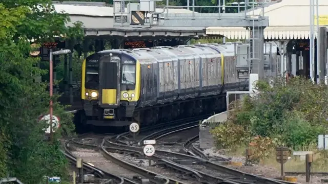 File photo of South Western train in Basingstoke, 2022