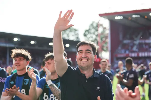 Bournemouth manager Andoni Iraola