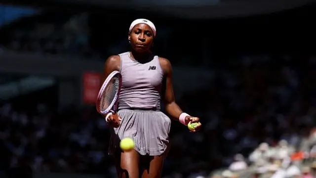 Gauff in action