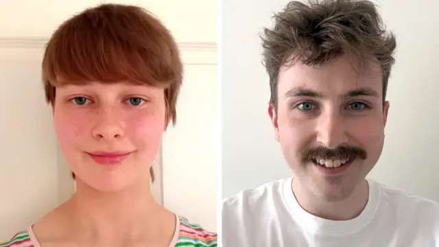 Composite image of Abigail Goodge and Joshua Hopkins