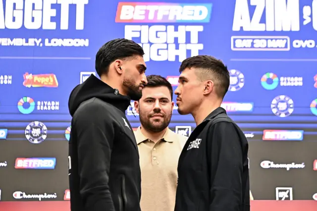 Adam Azim and Steve Claggett face off