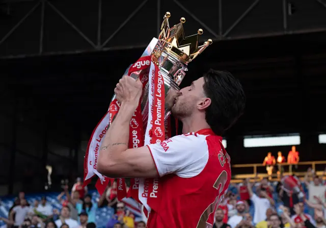 Declan Rice of Arsenal celebrates
