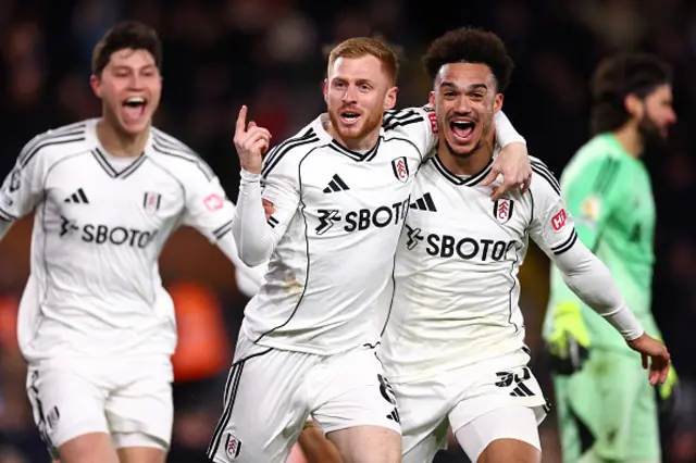 Harrison Reed of Fulham celebrates