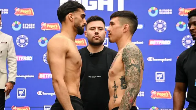 Adam Azim and Steve Claggett face-off