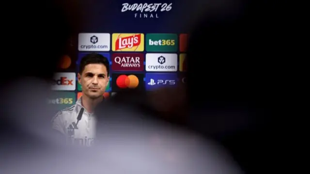 Mikel Arteta, Manager of Arsenal, during the press conference