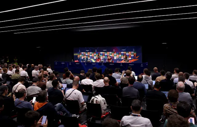 Bukayo Saka of Arsenal and Martin Odegaard of Arsenal during the press conference