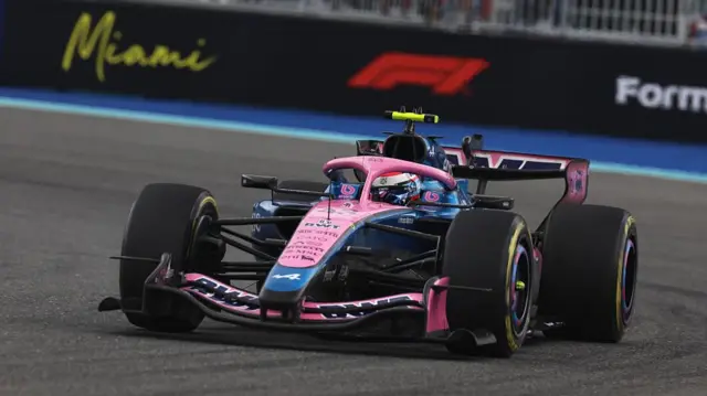 Franco Colapinto driving on track during the F1 Grand Prix of Miami