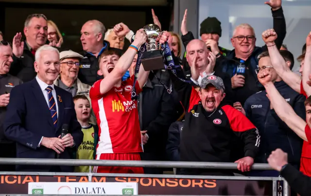 Tyrone celebrate