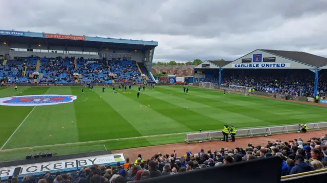 Brunton Park ahead of kick-off