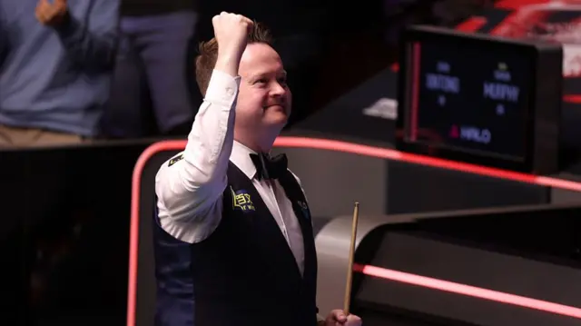 Shaun Murphy celebrates