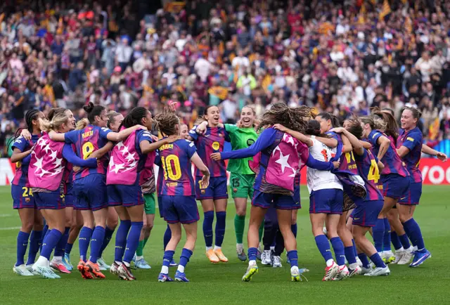 Barcelona celebrate