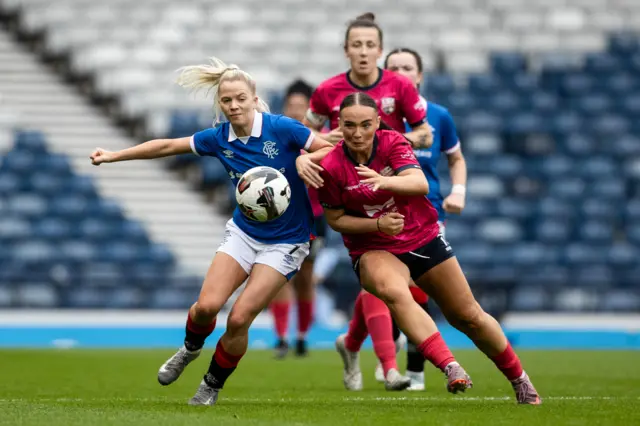 Brogan Hay and Sophia Martin clash