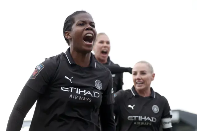 Bunny Shaw celebrates