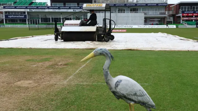 Mopping up at Leicestershire