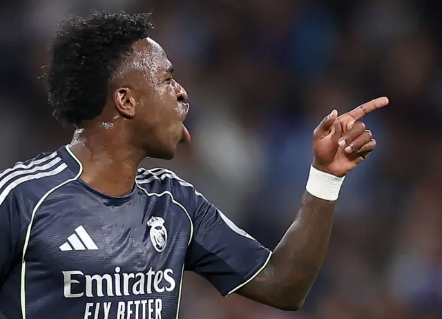 Vinicius Junior gestures