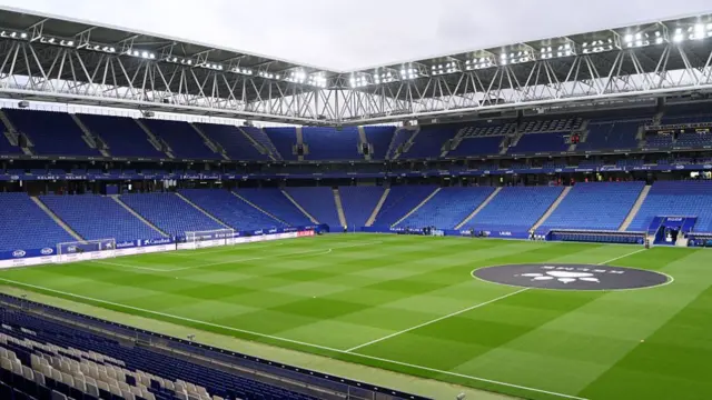General view inside the stadium prior to the LaLiga EA Sports match between RCD Espanyol de Barcelona and Real Madrid CF