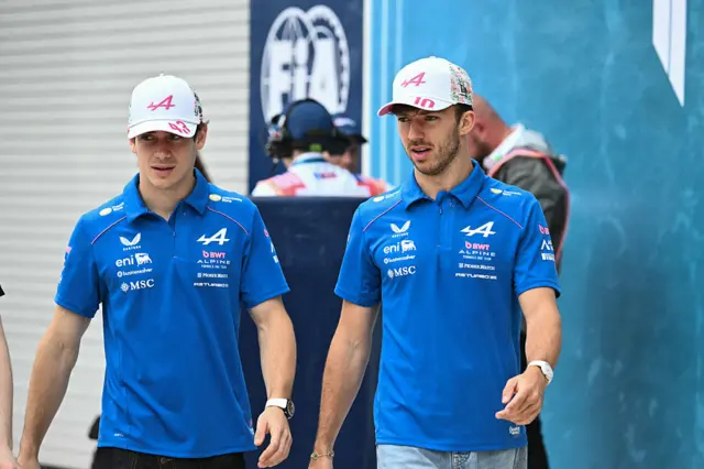 Franco Colapinto and Pierre Gasly