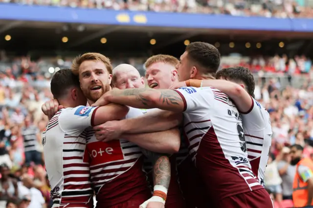 Wigan celebrate
