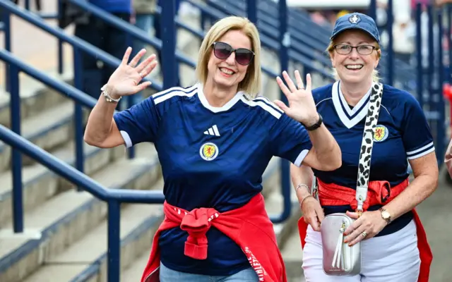 Scotland fans at Hampden