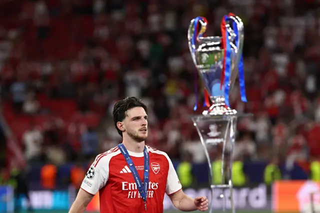 Declan Rice walks