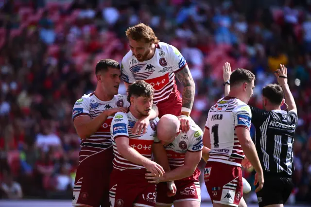 Wigan celebrate