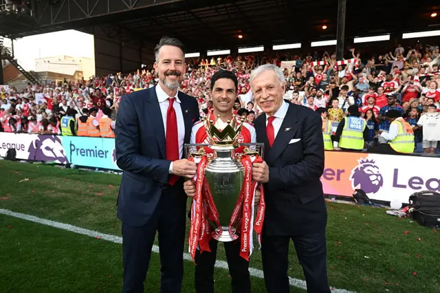 Josh Kroenke and Mikel Arteta
