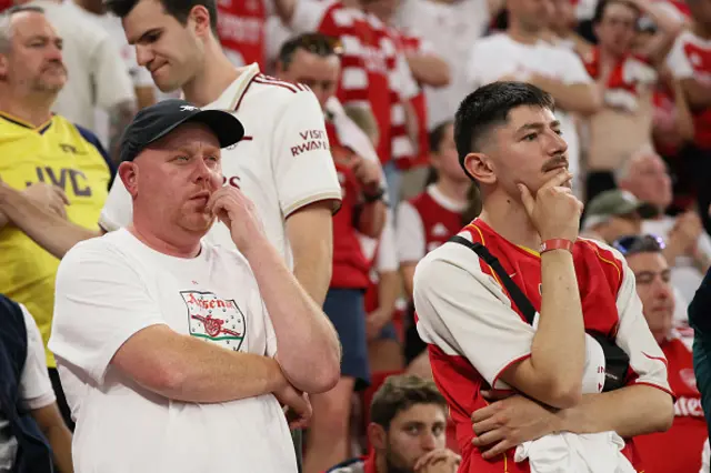 Arsenal fans react
